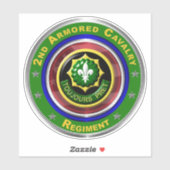2e Armored Cavalry Regiment Sticker (Vel)