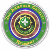 2e Armored Cavalry Regiment Sticker (Voorkant)