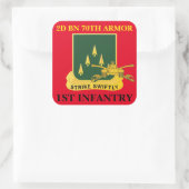 2E BATAILLE 70E ARMÉE 1ER STICKERS D'INFANTERIE (Sac)