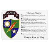 2e Bataillon - 75e Ranger Regiment Magnet 4x6 (Horizontal)
