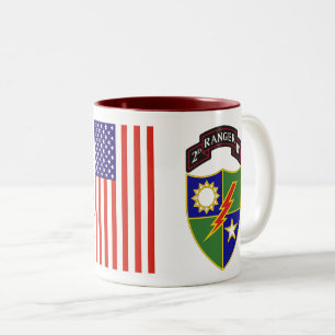 2e Bataillon - 75e Régiment de Rangers Mug à deux
