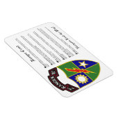 2e Bataljon - 75e Ranger Regiment Magnet 4x6 Magneet (Rechterzijde)