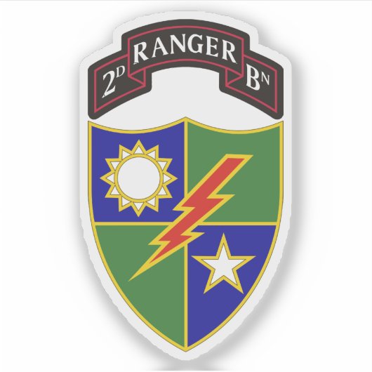 2e Bataljon - 75e Ranger Regiment Sticker (Voorkant)