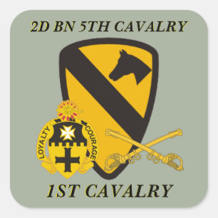 2E BATTALION 5E CAVALRY 1ER CAVALRY STICKERS