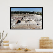 2e Beis HaMikdash (Heilige Temple in Yerusalem) Poster (Keuken)