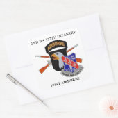 2E BN 327E INFANTERIE 101E STICKER IN DE LUCHT (Envelop)