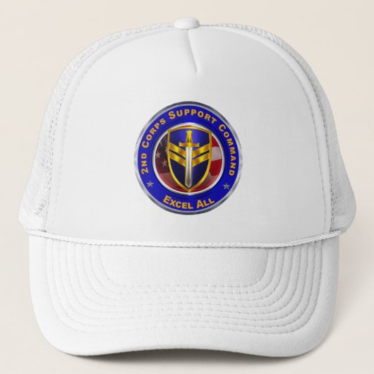 2e Corps Support Command "COSCOM" Trucker Pet (Voorkant)