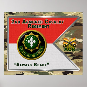 2e Gepantserde Cavalerie Regiment “Altijd Bereid” Poster