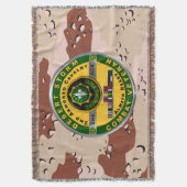 2e gepantserde cavalerie regiment Desert Storm vet Deken (Voorkant Verticaal)