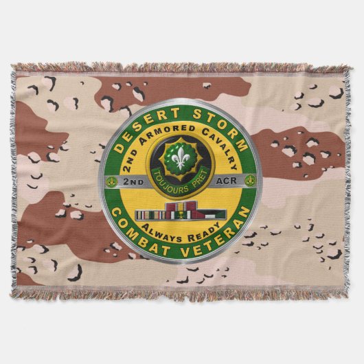 2e gepantserde cavalerie regiment Desert Storm vet Deken (Voorkant)