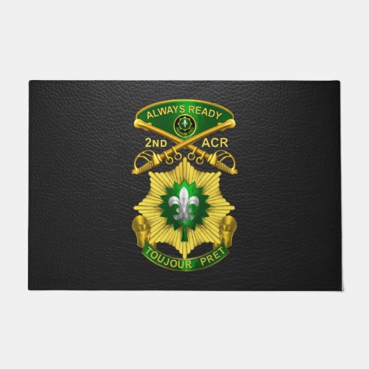 2e Gepantserde Cavalerie Regiment  Deurmat (Voorkant)