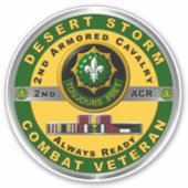 2e gepantserde wrattenwagen Storm Sticker (Voorkant)