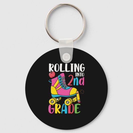 2e graad leraar die naar 2e graad rolt sleutelhanger (Voorkant)