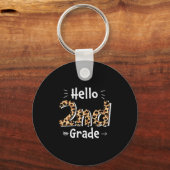 2e graad leraar Hallo leopard 2e graad Sleutelhanger (Voorkant)