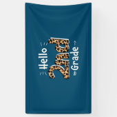 2e graad leraar Hallo leopard 2e graad Spandoek (Verticaal)
