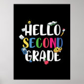 2e graad leraar Hallo tweede graad Poster (Voorkant)