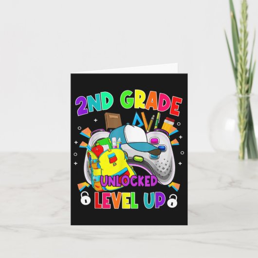 2e graad Onvergrendeld niveau Video Game Eerste da Kaart (Voorkant)