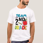 2e graad Team 2e graad dik didactische cadeaus T-shirt (Voorkant)
