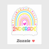 2e graadregenboog waar het avontuur begint sticker (Vel)