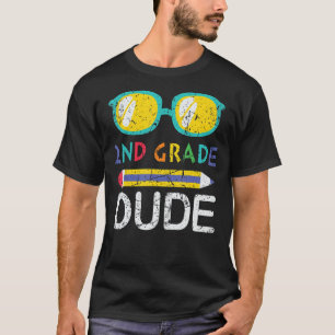 2e grade Gast Zonneglazen Koel Boys Terug T T-shirt