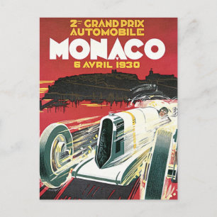 2e Grote Prijs van Monaco Briefkaart