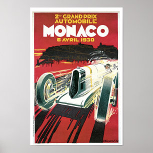 2e Grote Prijs van Monaco Poster