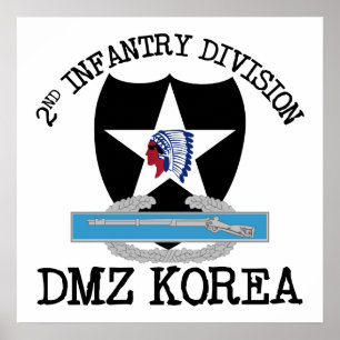 2e ID Korea DMZ Vet met CIB Poster