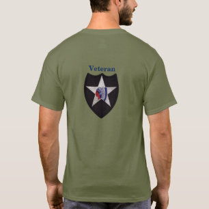 2e infanteriedivisie 2e ID Veterans veteranen patc T-shirt