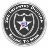 2e infanteriedivisie sticker (Voorkant)