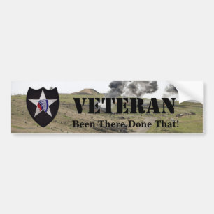 2e infanteriedivisie veteranen bumper sticker