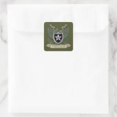 2e Infanteriedivisie Vierkante Sticker (Tas)