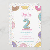 2e invitation à l'anniversaire, invitation à la be (Devant / Derrière)