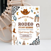 2e Invitation d'anniversaire de cow-boy de rodéo S