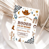 2e Invitation d'anniversaire de cow-boy de rodéo S