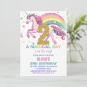 2e Invitations d'anniversaire de l'Unicorne (Debout devant)