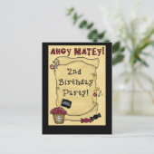 2e Invitations d'anniversaire de pirates (Debout devant)