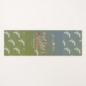 2e jaar Jubileum katoenbruiloft Yoga Mat (Voorkant (horizontaal))