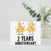 2e jubileum 2 jaar briefkaart (Staand voorkant)