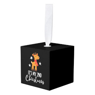 2e Kerstmis rendieren Kubus Ornament
