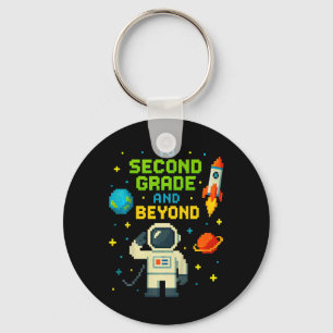 2e klas en verder astronaut ruimte jongens gamer T Sleutelhanger