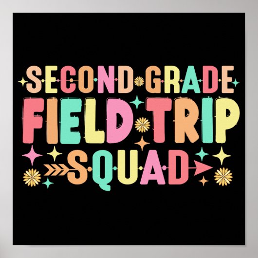 2e klas Field Trip Squad Matching Leraar Poster (Voorkant)