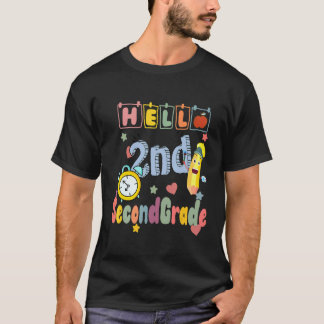 2e klas Hallo Team Tweede Klas Terug naar school T T-shirt