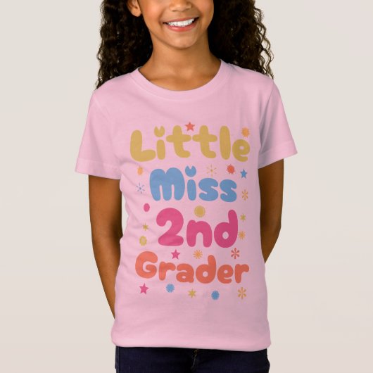2e klas Kind T-shirt - Little Miss 2e klas (Voorkant)