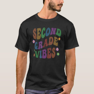 2e klas Leerling Leerling Groovy Tweede Afstudeer T-shirt