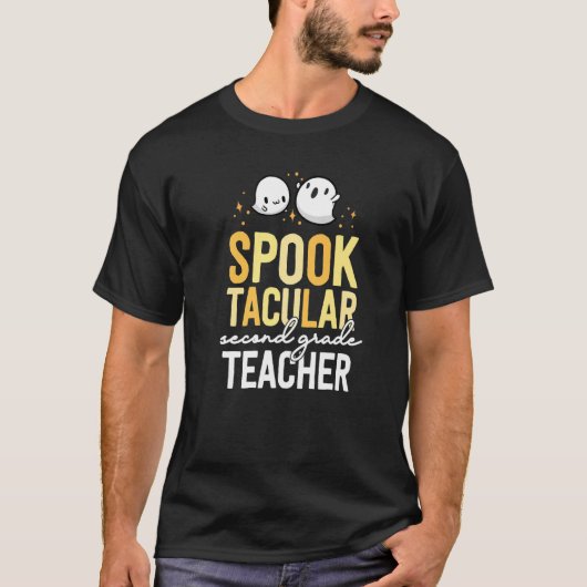 2e klas leraar Halloween Matching School Tweede T-shirt (Voorkant)