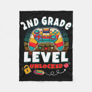 2e klas niveau ontgrendeld videogame Byck naar sch Fleece Deken