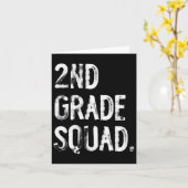 2e klas squad terug naar school leerling leraar kaart (Gele Bloem)