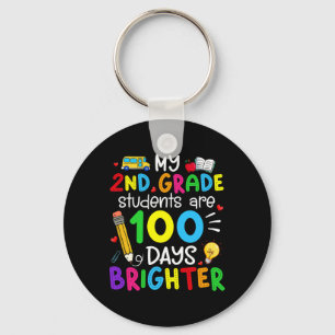 2e klas studenten zijn 100 dagen helderder 100e da sleutelhanger