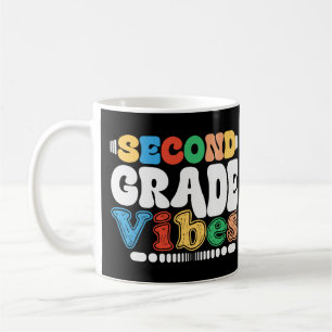 2e klas Vibes Grappig Terug naar school Groovy Koffiemok