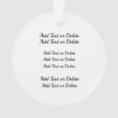 2e Kostbare Alle Gelegenheid REIZEN Ornament (achterkant)